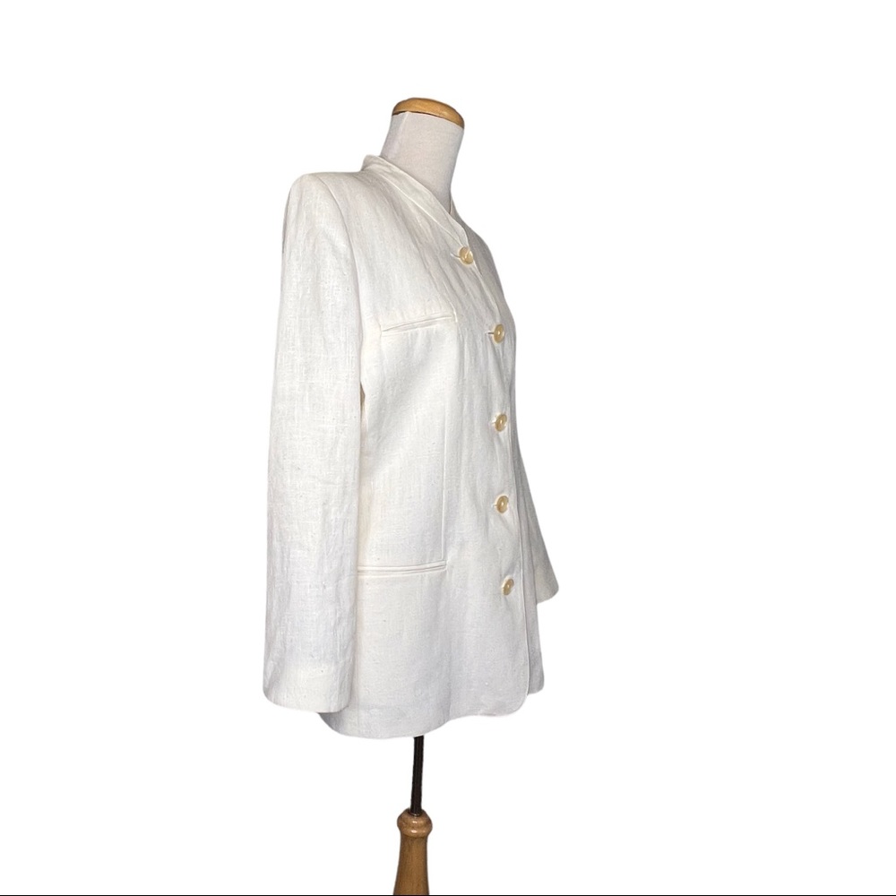 Harvé Benard By Benard Holtzman Vintage Linen Kimono Jacket Made in Ukraine NWT - Picture 10 of 13